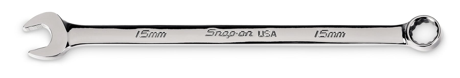 15 mm 12-Point Metric Flank Drive® Plus Long Combination Wrench | SOEXLM15B 15 mm 12-Point Metric Flank Drive® Plus Long Combination Wrench | SOEXLM15B